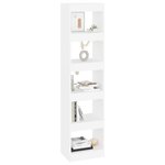 vidaXL Bibliothèque/Séparateur de pièce Blanc 40x30x166 cm