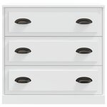 vidaXL Buffets 2 Pièces blanc bois d'ingénierie