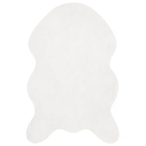 vidaXL Tapis en Fourrure Synthétique de Lapin Olite Blanc 60 x 90 cm