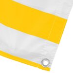vidaXL Écran de balcon Jaune et blanc 100 x 300 cm Tissu Oxford