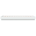 vidaXL Cadre de lit avec LED Blanc 80 x 200 cm Bois d'ingénierie