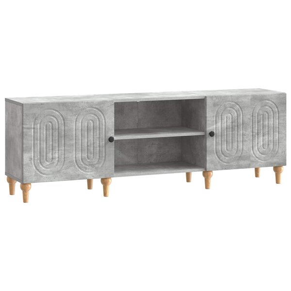 vidaXL Meuble TV 150 x 31 x 50 cm Gris béton Bois d'ingénierie