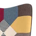 vidaXL Chaise de relaxation Patchwork Tissu