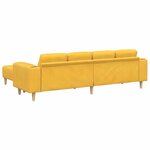 Sofa en tissu Jaune clair Tissu en velours côtelé