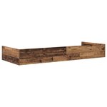 Cadre de lit avec rangement Bois Ancien 90 x 200 cm Bois d'ingénierie