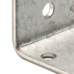 vidaXL Équerres de fixation 40 Pièces 2 mm 100x60x100 mm acier galvanisé