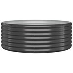 vidaXL Lit surélevé de jardin Acier galvanisé Anthracite