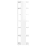 vidaXL Armoire à chaussures Blanc brillant 27 5x27x102 cm
