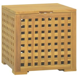 vidaXL Boîte à corde 40x40x40 cm Bois massif de teck