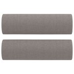 vidaXL Ensemble de canapés 3 Pièces avec coussins taupe tissu