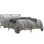 vidaXL Cadre de lit sans matelas chêne sonoma 120x200 cm