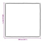 vidaXL Couverture pour plantes Transparent 2 x 2 m PE