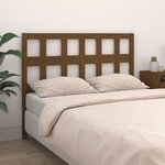 vidaXL Tête de lit Marron miel 155 5x4x100 cm Bois massif de pin
