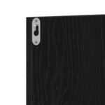 vidaXL Ensemble de meubles d'entrée 5 Pièces Chêne noir et Argent