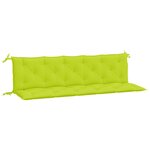 vidaXL Coussins de banc de jardin lot de 2 vert vif tissu Oxford