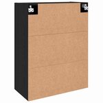 vidaXL Armoires Murailles 2 Pièces Chêne noir 69 5 x 34 x 90 cm