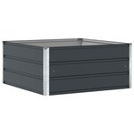 vidaXL Jardinière Anthracite 100 x 100 x 45 cm Acier