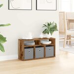vidaXL Basboard avec tiroir Bois ancien 72 x 22 5 x 38 cm