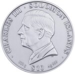 Pièce de monnaie en Argent 10 Dollars g 100 Millésime 2025 Seven Wonders of the World STATUE OF ZEUS