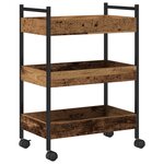 Chariot de cuisine vidaXL En bois ancien 50x30x70 cm Bois d'ingénierie