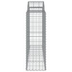 vidaXL Paniers à gabions arqués 30 Pièces 200x50x120/140 cm Fer galvanisé