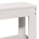 vidaXL Cadre de lit sans matelas blanc 200x200 cm bois massif de pin