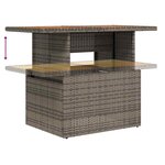 vidaXL Ensemble de canapé de jardin 6 Pièces gris et bleu marine