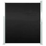 vidaXL Auvent latéral rétractable de patio 160x300 cm Noir