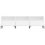 vidaXL Meuble TV blanc 150x30x44 5 cm bois d'ingénierie