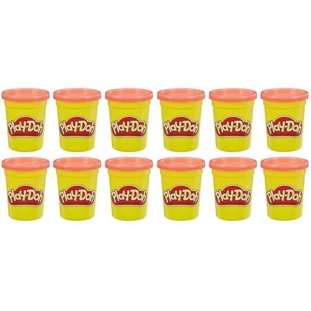 Play-doh - pâte a modeler - 12 pots de 112g - rouge