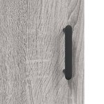 vidaXL Buffet sonoma gris 90x34x80 cm bois d'ingénierie