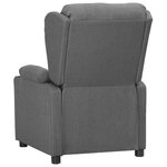 vidaXL Fauteuil Gris clair Tissu