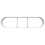 vidaXL Jardinière surélevée Vert 320 x 80 x 44 cm Acier