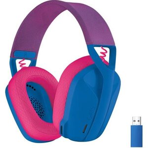 Casque gaming sans fil Logitech - G435 LIGHTSPEED - BLEU - Léger Bluetooth avec micro intégré pour Dolby Atmos, PC, PS4, PS5, Mobile