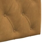 vidaXL Tête de lit suspendue Marron Velours