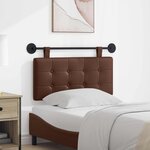 vidaXL Tête de lit suspendue Marron Simili cuir
