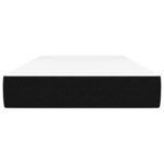 vidaXL Matelas de lit à ressorts ensachés Noir 90x200x20 cm Tissu