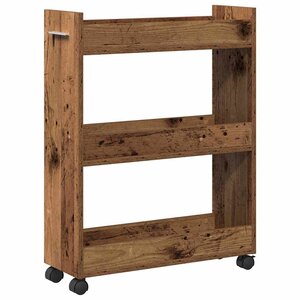 vidaXL Armoire avec roue Bois ancien 60 x 22 x 79 cm