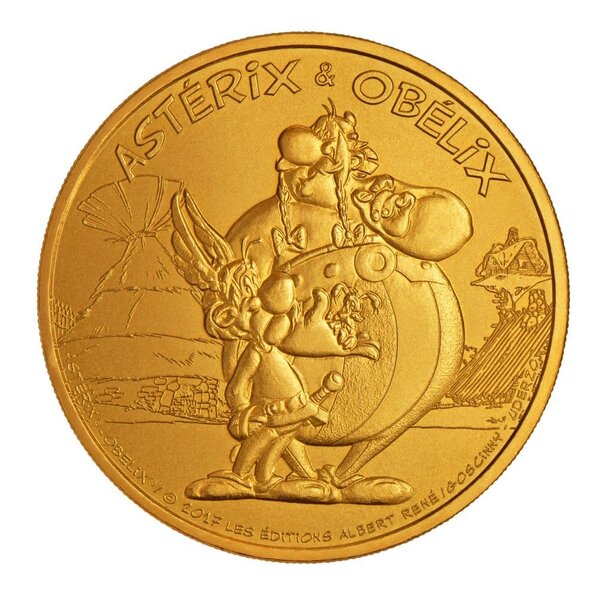 Mini-médaille Astérix et Obélix
