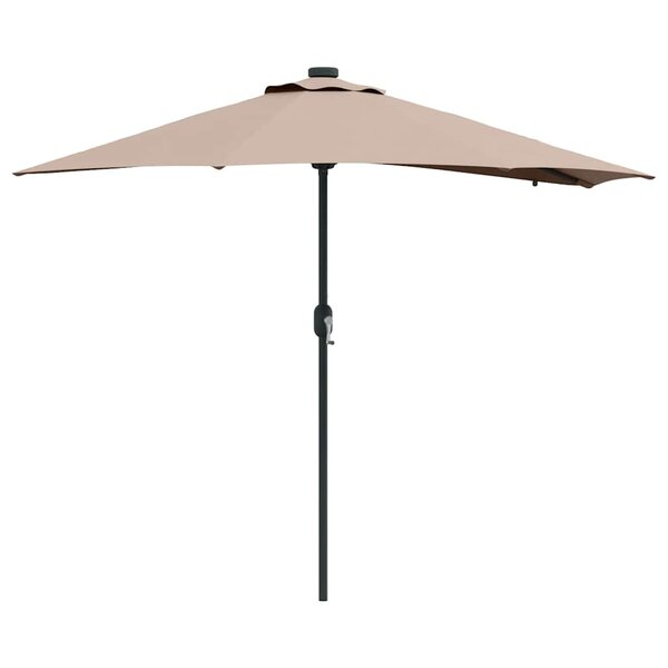 vidaXL Parasol de jardin Taupe 294 x 150 x 223 cm tissu
