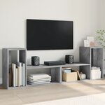 vidaXL Meubles TV 2 Pièces gris béton 75x30x50 cm bois d'ingénierie