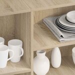 vidaXL Buffet chêne sonoma 120x30x75 cm bois d'ingénierie