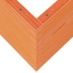 vidaXL Jardinière cire marron 60x60x68 5 cm bois de pin massif