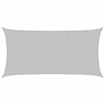vidaXL Voile d'ombrage gris clair 6x3 m 100  polyester oxford