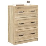 vidaXL Armoire à tiroirs Chêne Sonoma 66 x 34 5 x 87 cm