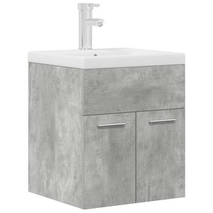 vidaXL Armoire lavabo de salle de bain avec bassin intégré et robinet