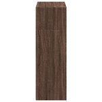 vidaXL Buffet haut chêne marron 70x41x124 cm bois d'ingénierie