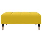 vidaXL Repose-pied jaune 77x55x31 cm velours