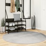 vidaXL Tapis IZA poils courts style scandinave gris Ø 160 cm