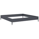 vidaXL Lit surélevé de jardin anthracite 100x100x18 5 cm acier
